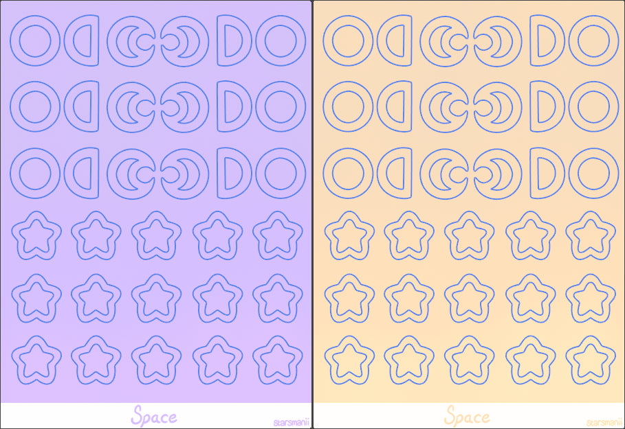 Space Deco Sticker Sheets