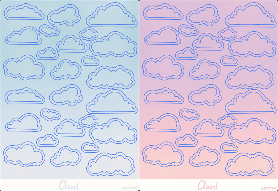 Cloud Deco Sticker Sheets