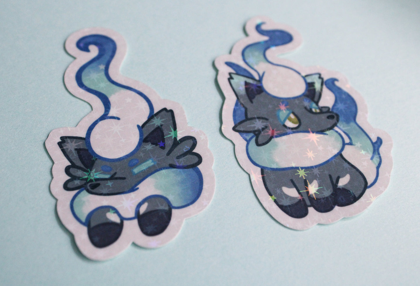 Holographic Shiny Hisuian Zorua Stickers