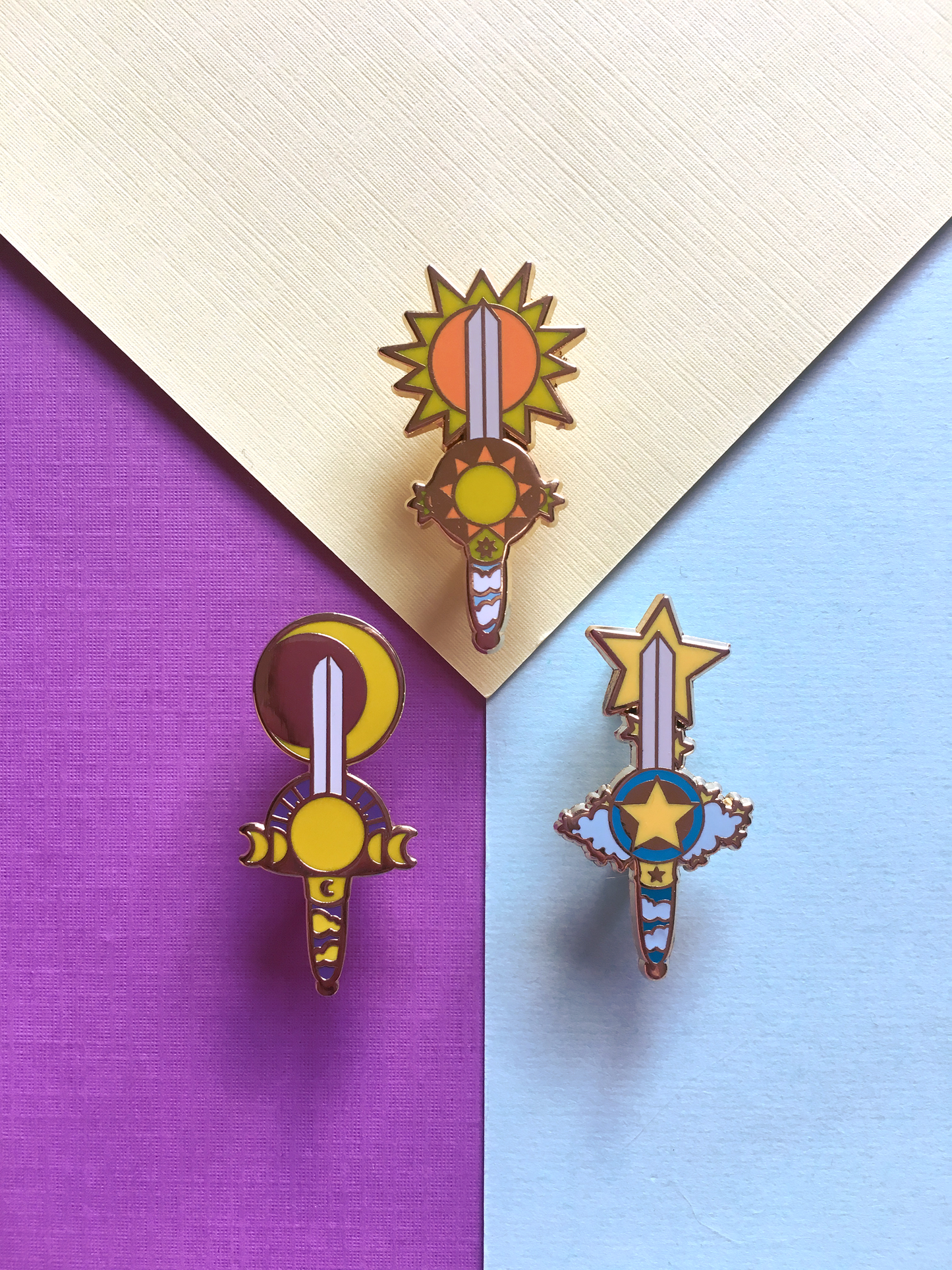 Celestial Knives Hard Enamel Pins