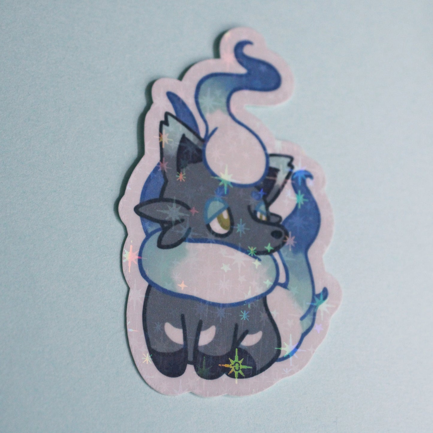 Holographic Shiny Hisuian Zorua Stickers