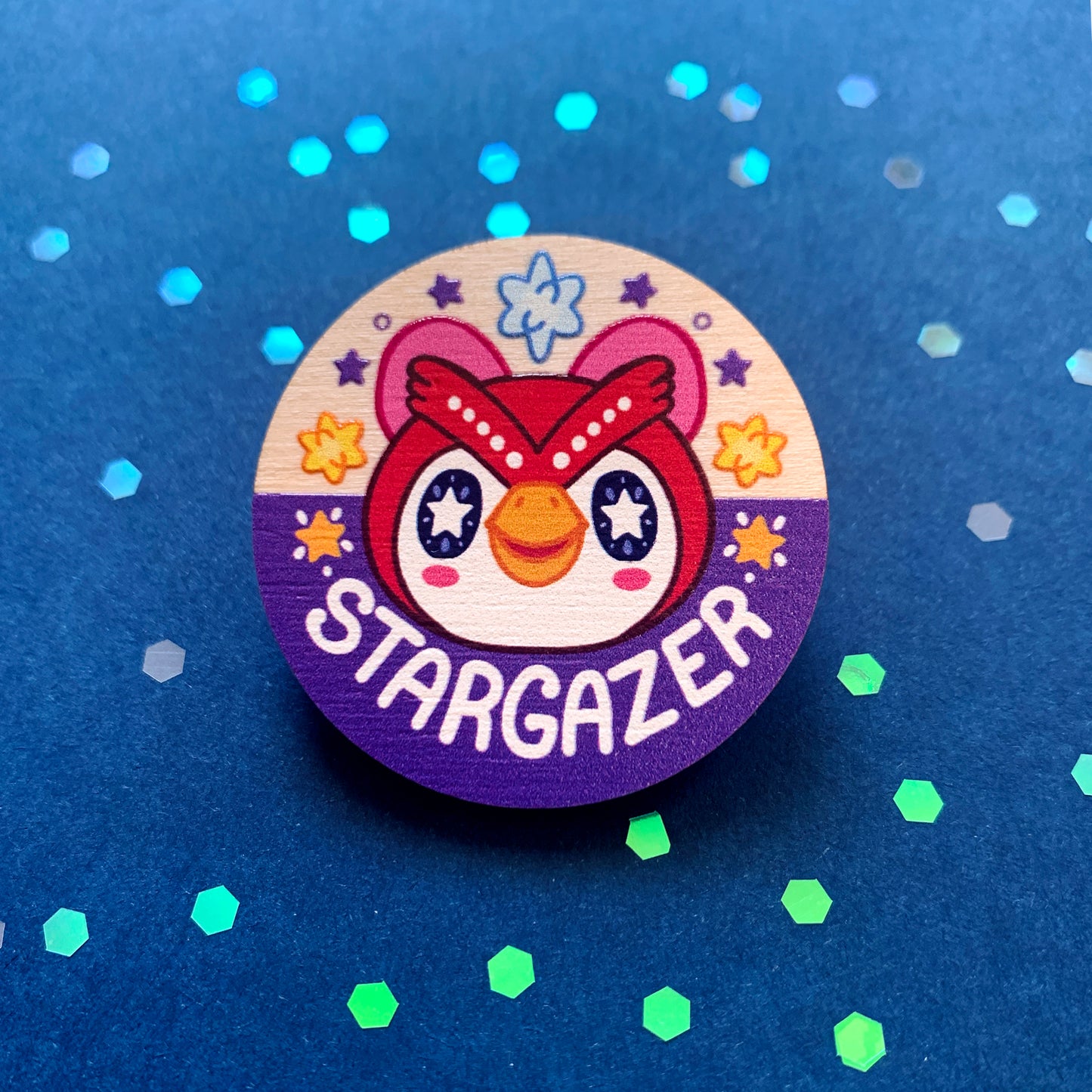 Celeste + Blathers Wood Pins