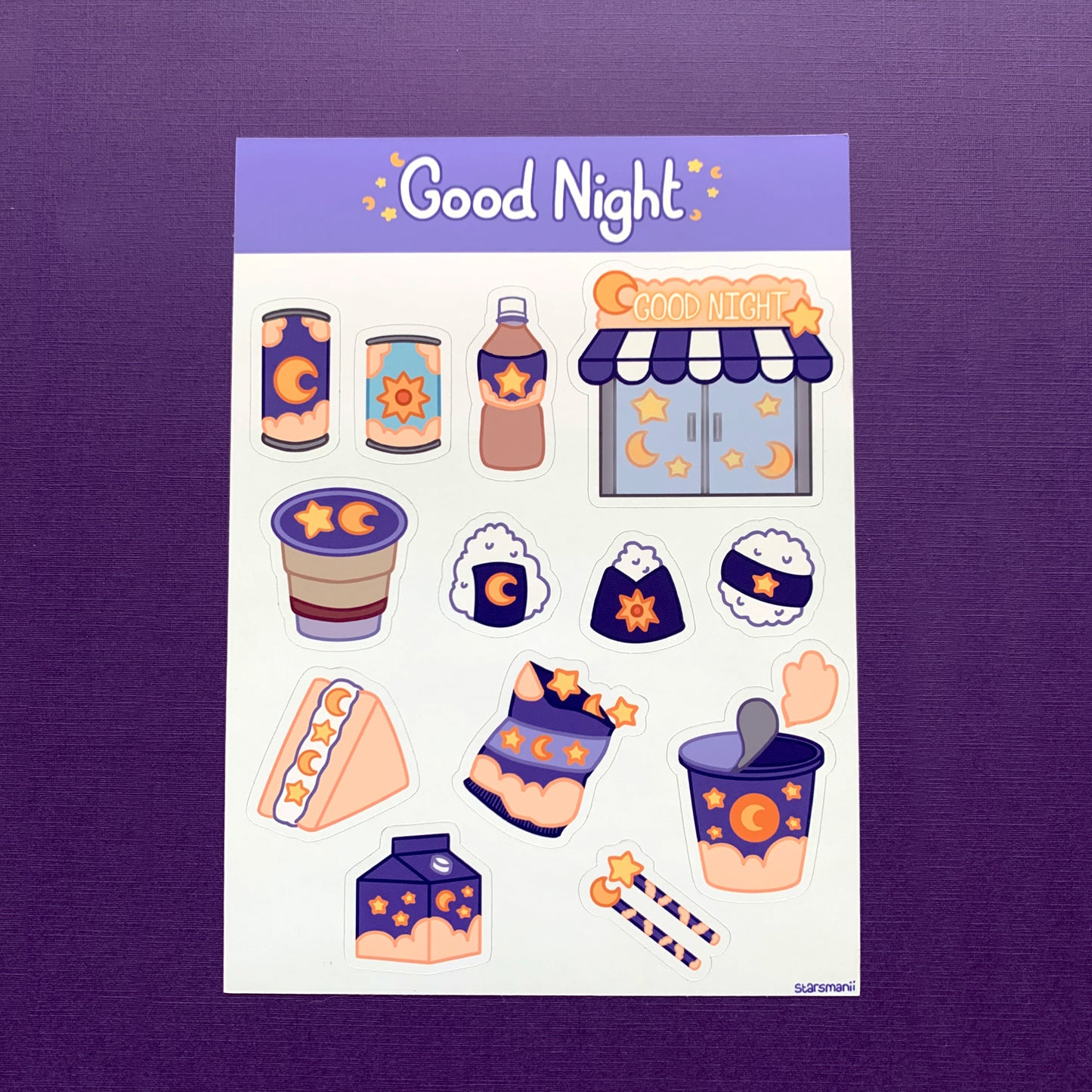 Good Night Convenience Store Sticker Sheet