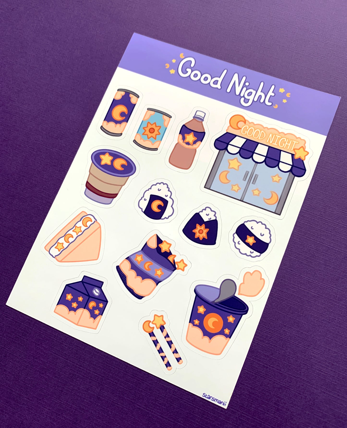 Good Night Convenience Store Sticker Sheet