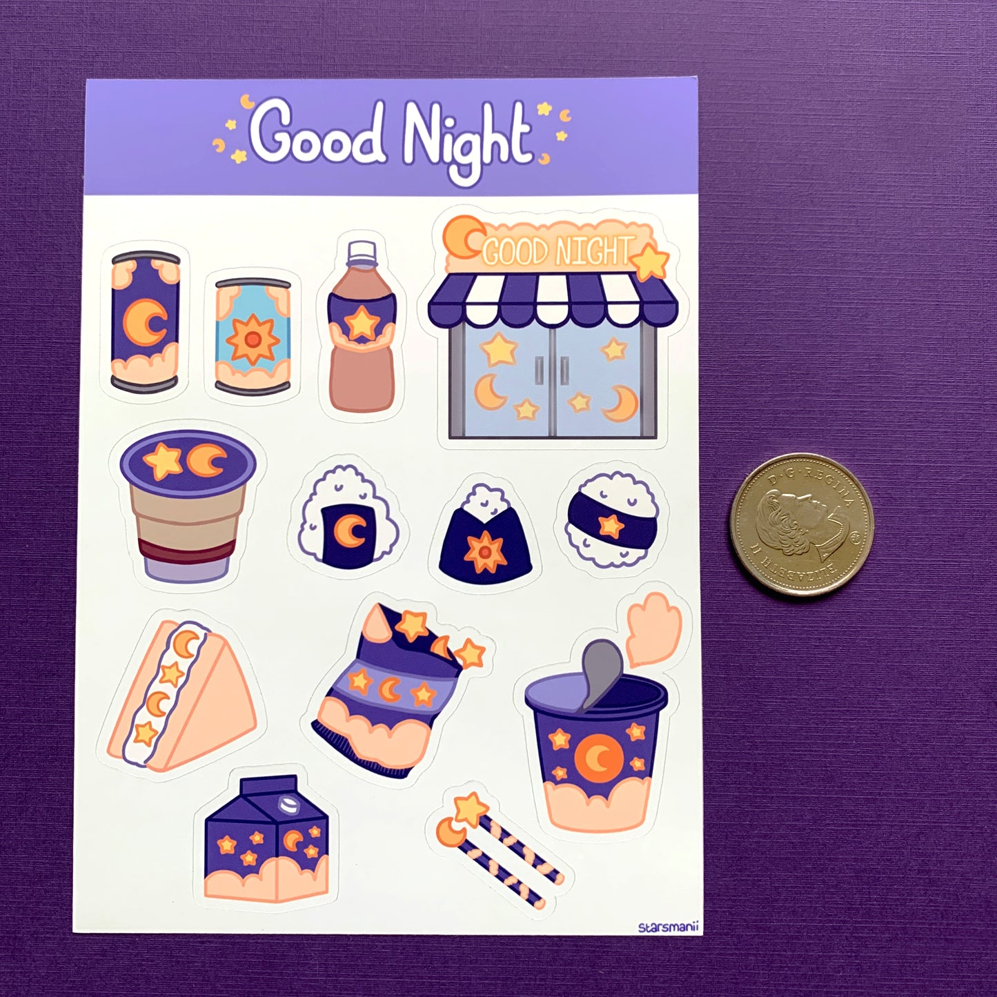 Good Night Convenience Store Sticker Sheet