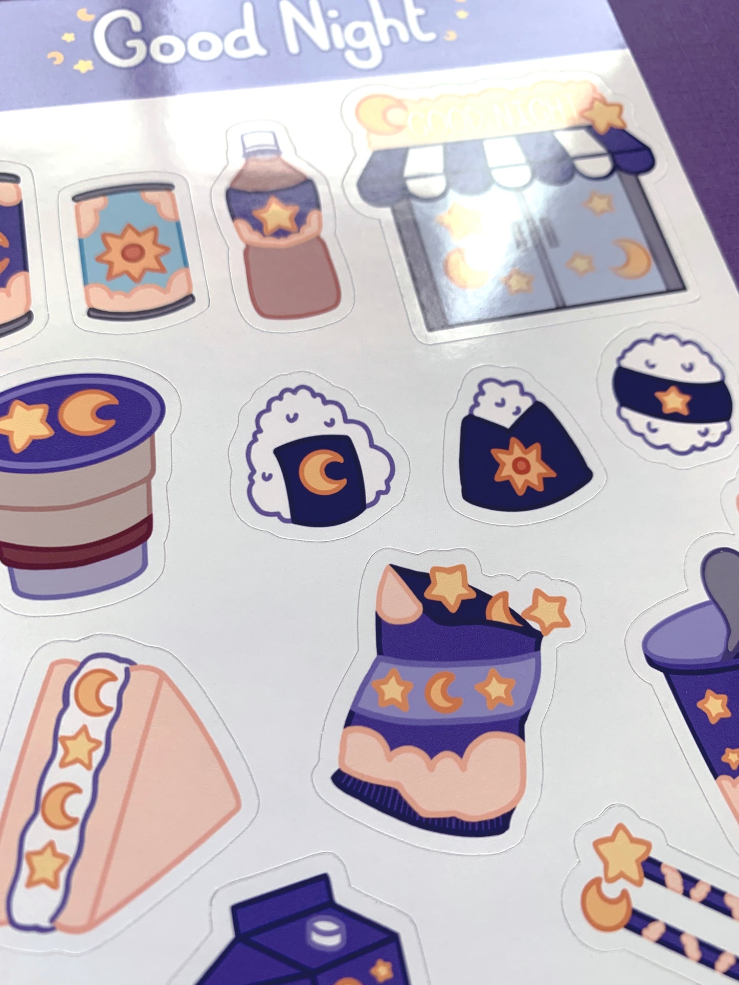 Good Night Convenience Store Sticker Sheet