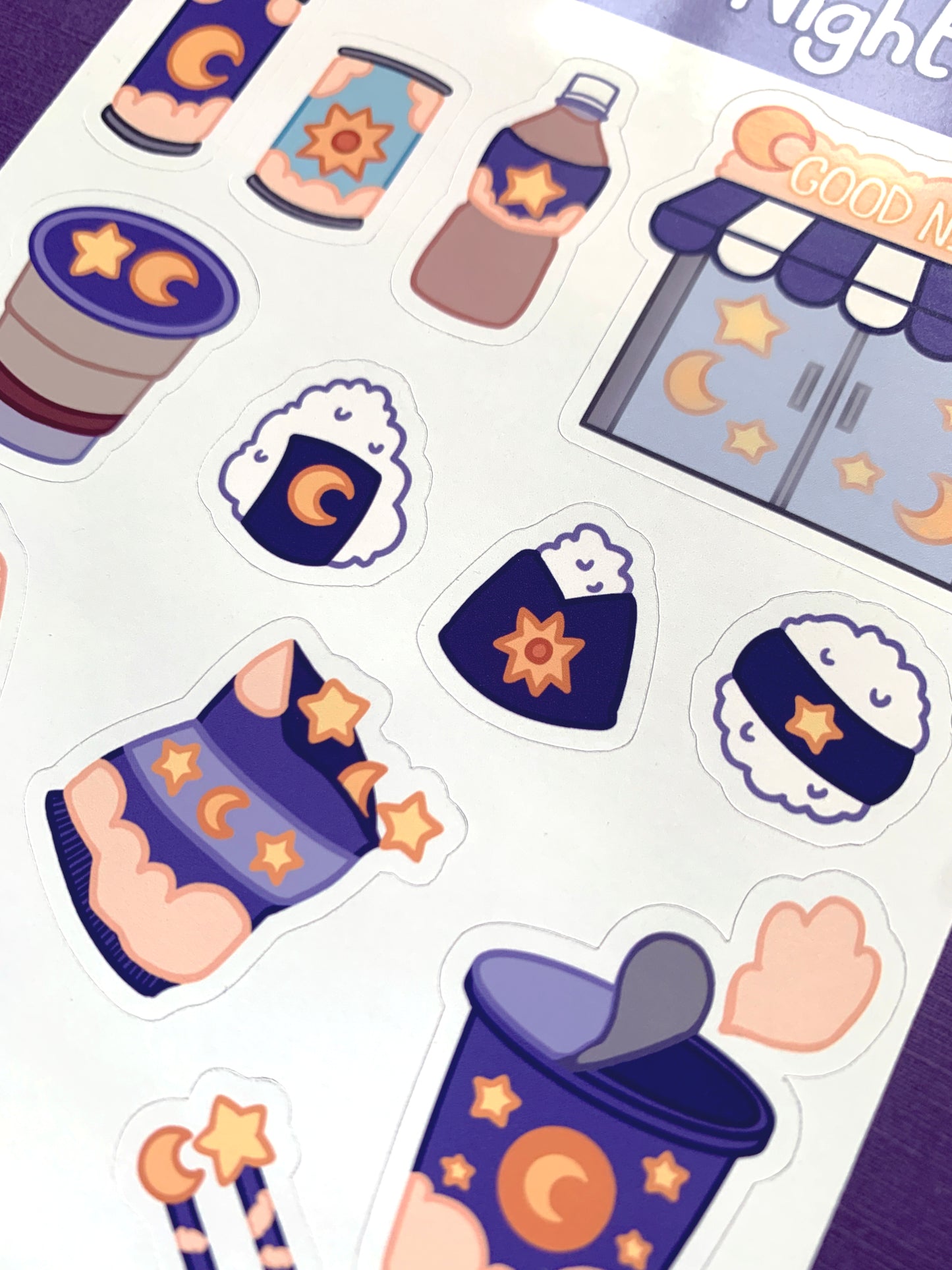 Good Night Convenience Store Sticker Sheet