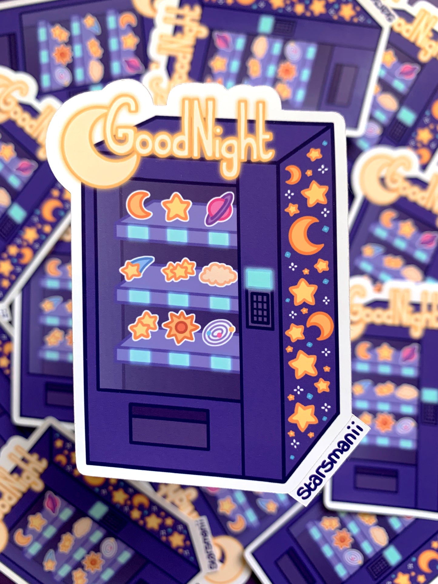 Good Night Vending Machine Sticker