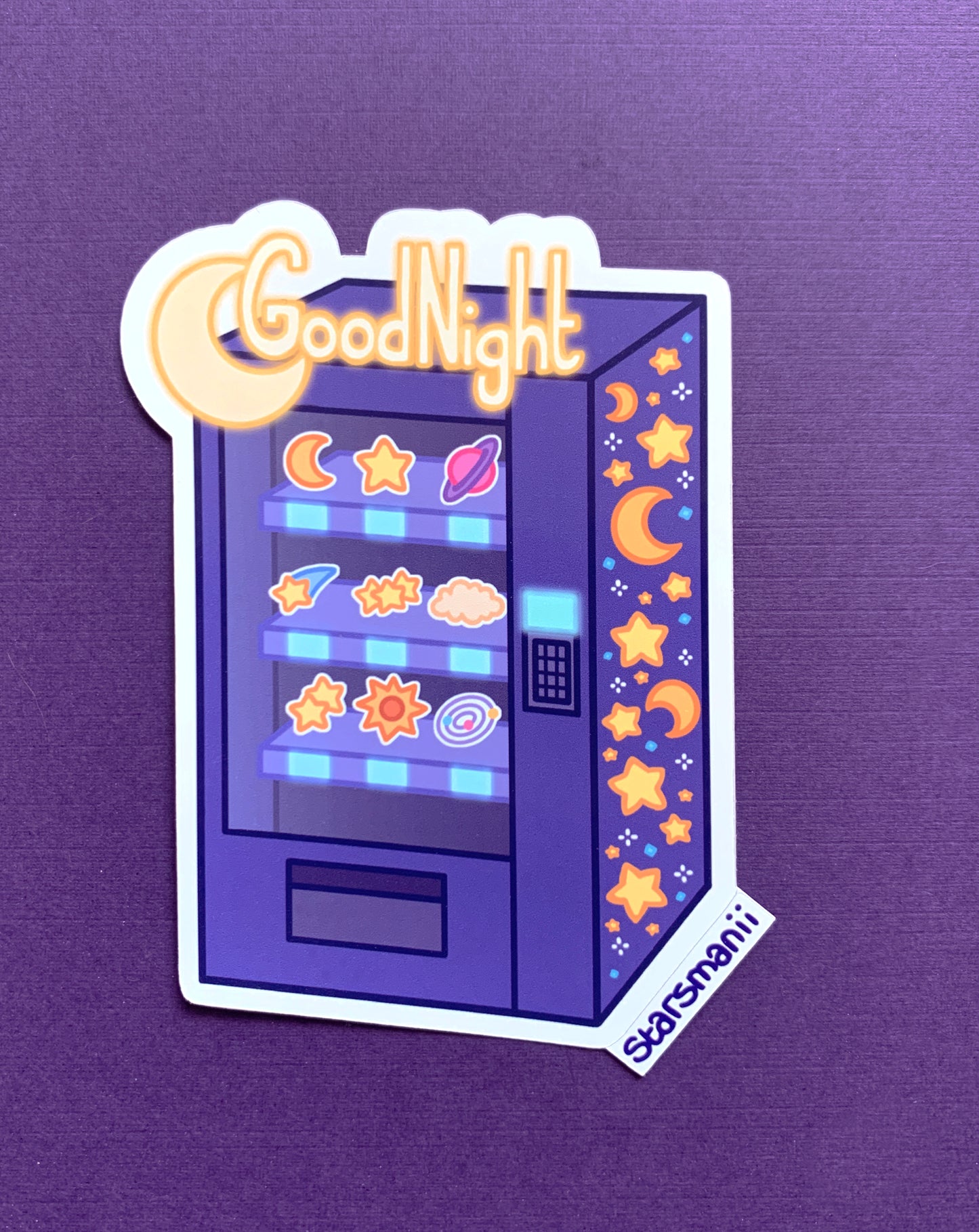 Good Night Vending Machine Sticker