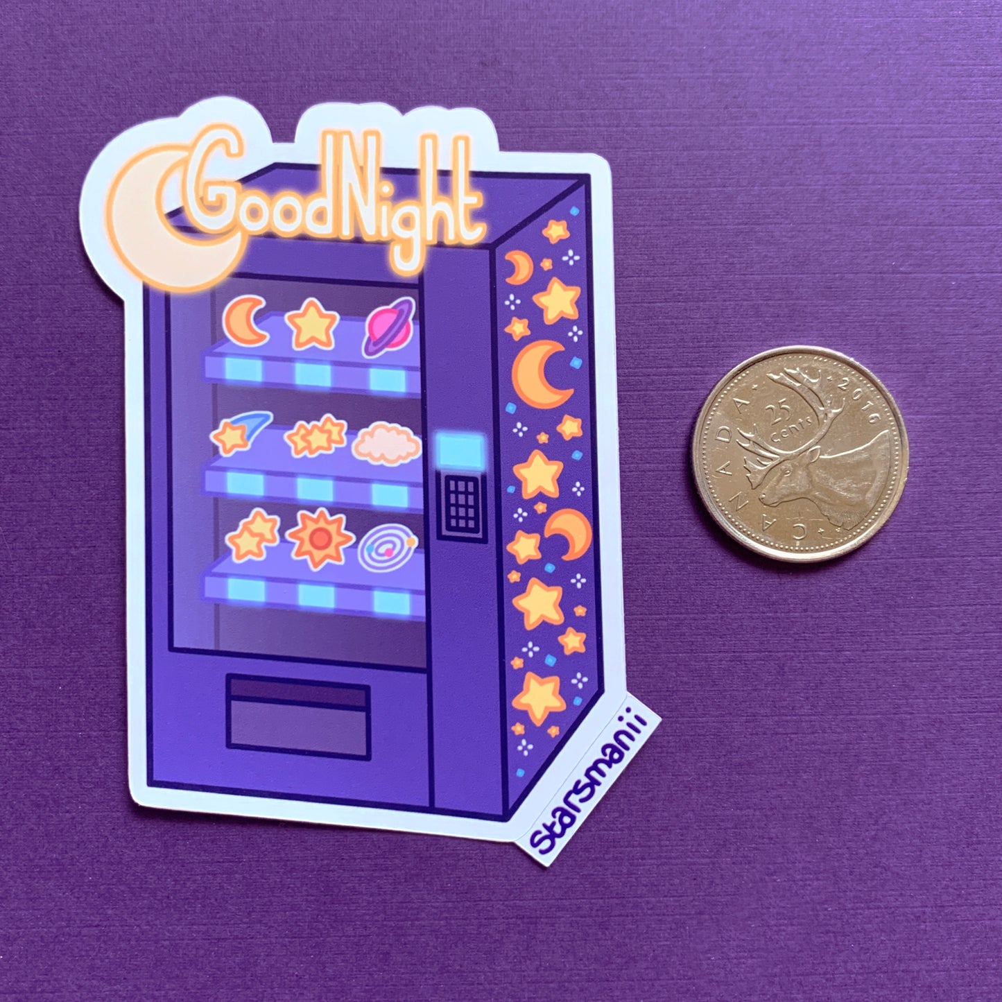 Good Night Vending Machine Sticker