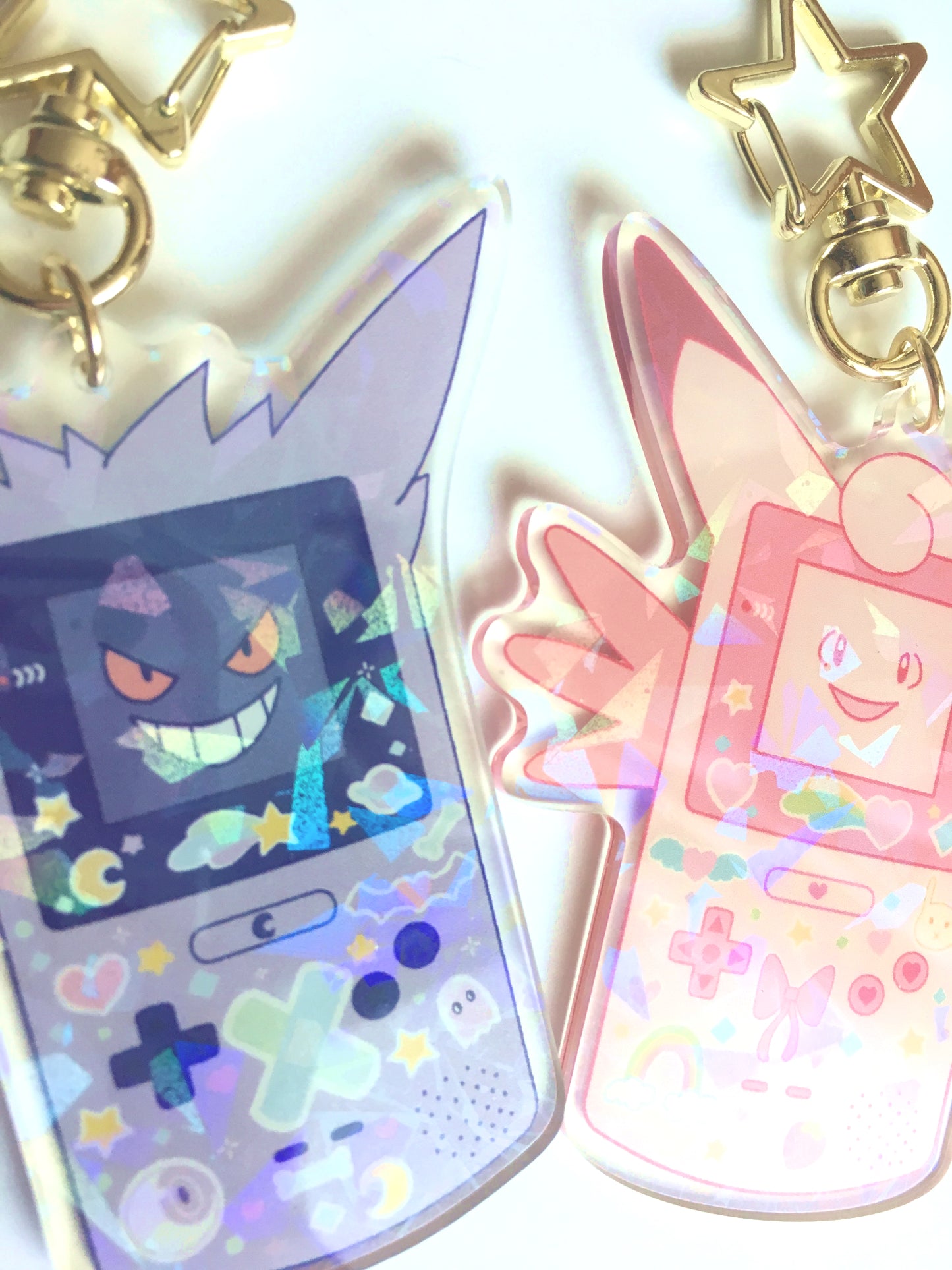 Holographic Ghost + Fairy Color Charms