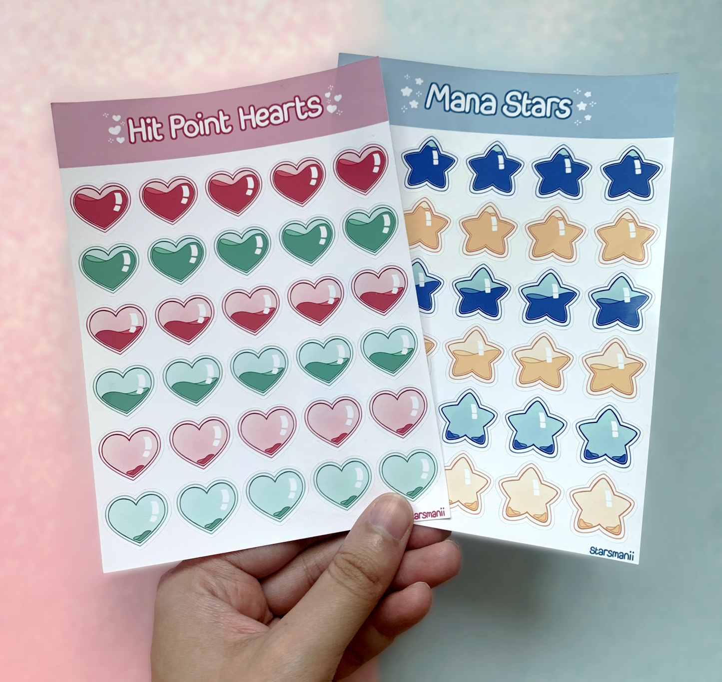 HP/Mana Energy Planner Sticker Sheet