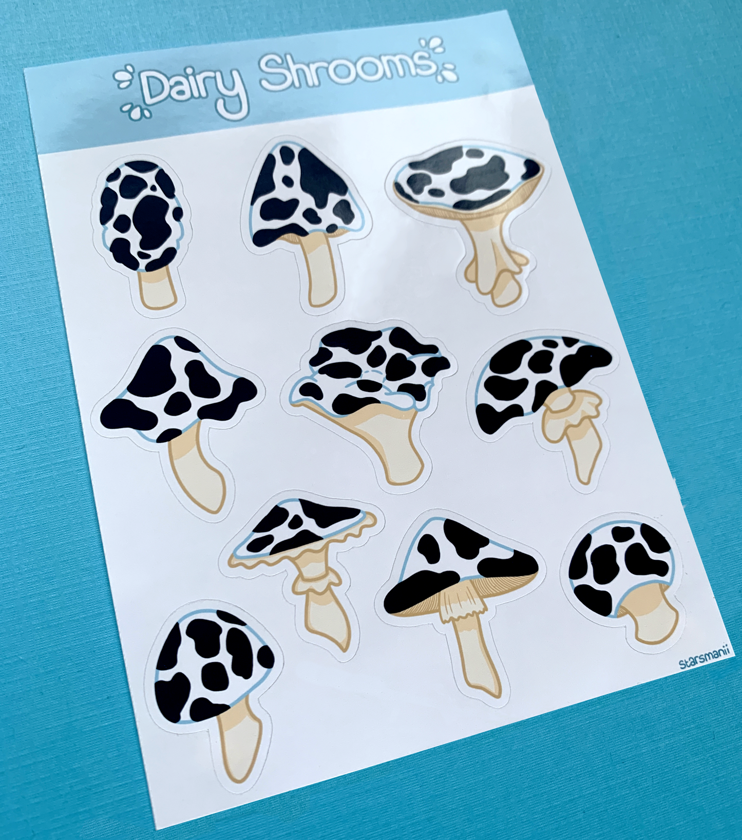 Dairy Shrooms Sticker Sheets