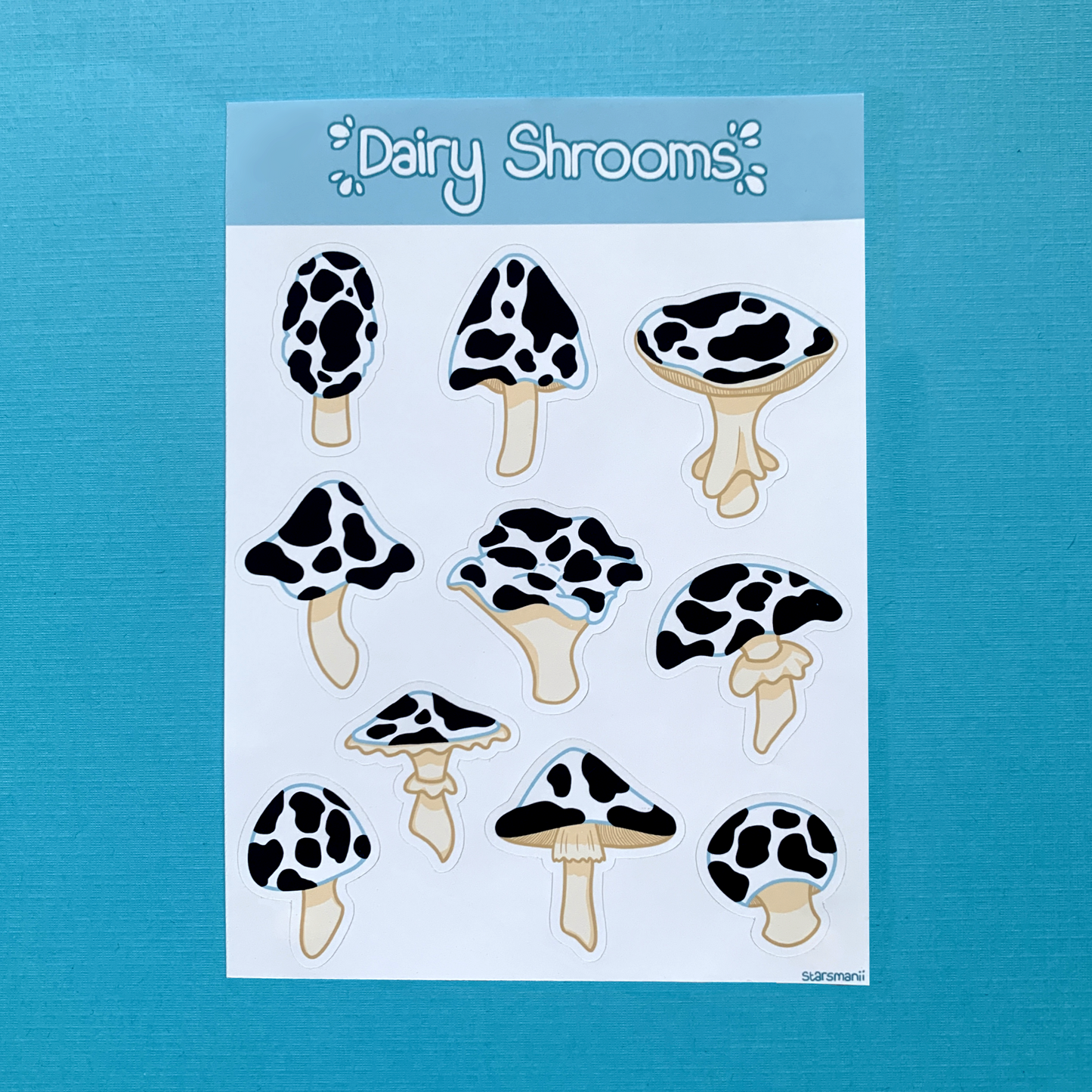 Dairy Shrooms Sticker Sheets