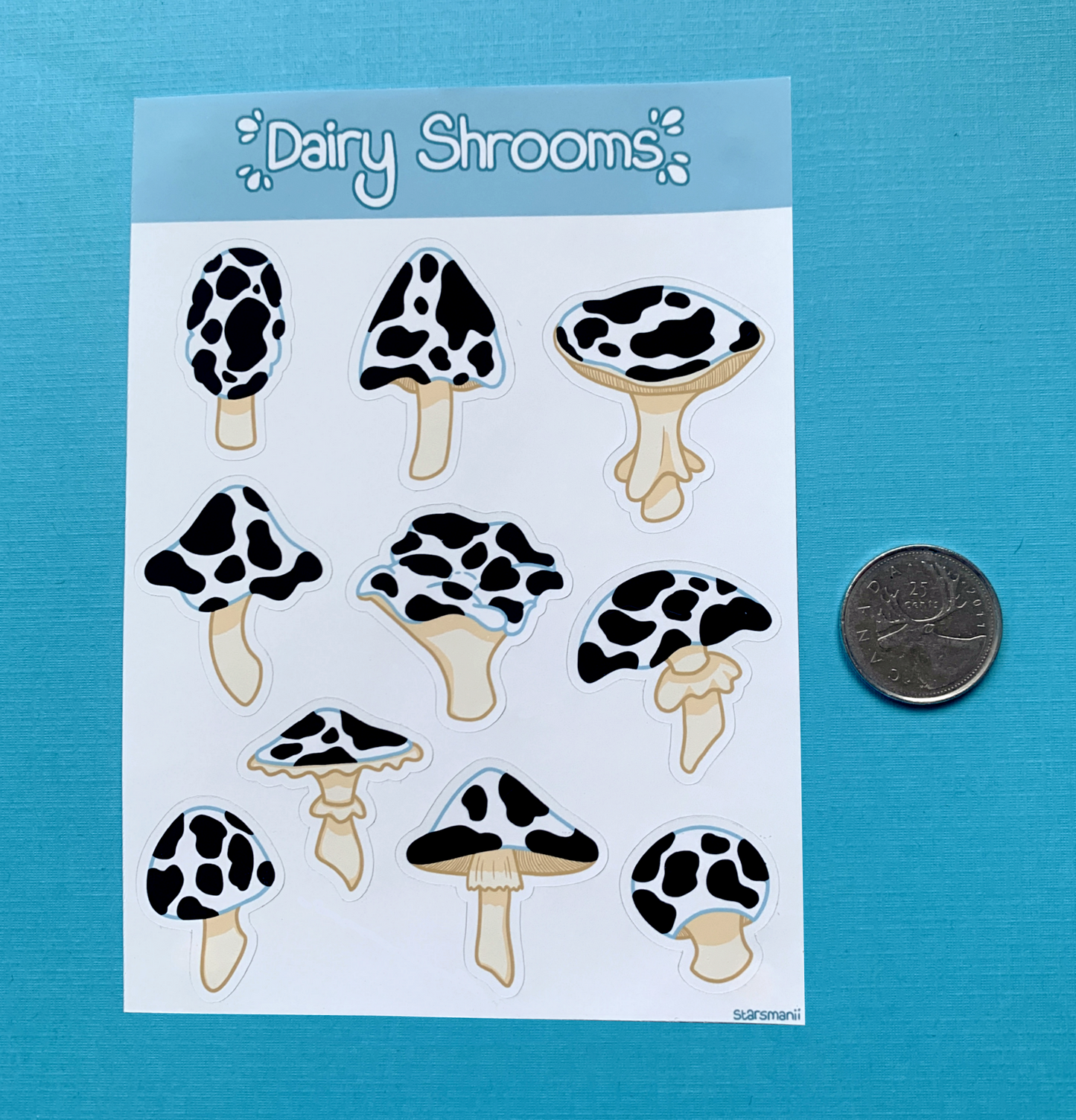 Dairy Shrooms Sticker Sheets