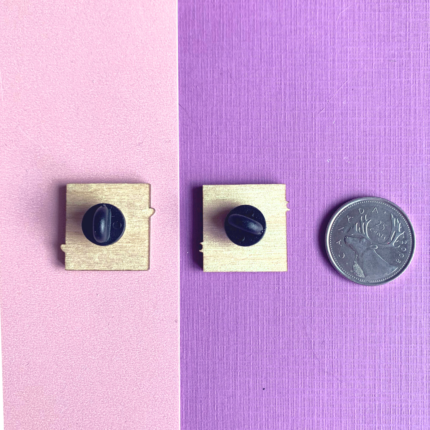 Space + Love Wooden Pins